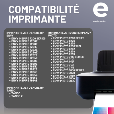 Cartouche compatible HP 303XL noir – Haute capacité